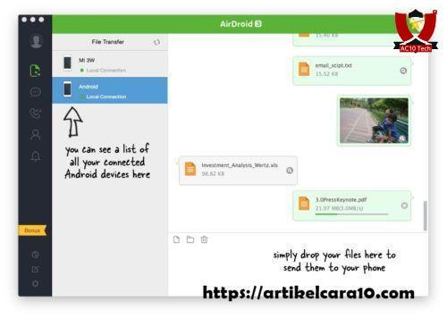 Sadap HP dengan Aplikasi AirDroid