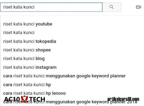 Tentukan Kata Kunci Youtube