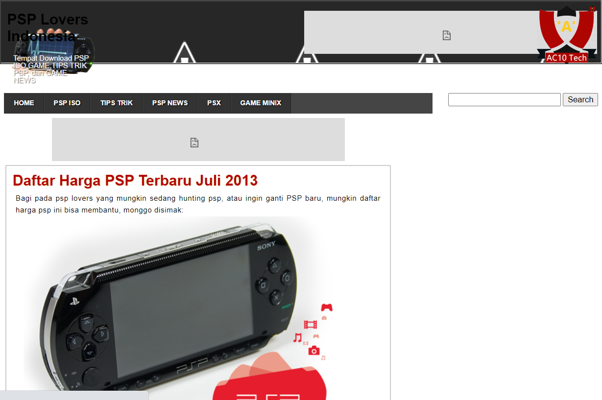 PSP INDONESIA tempat download game psp