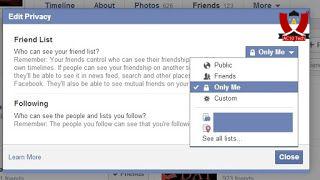 See the list of hidden friends on Facebook