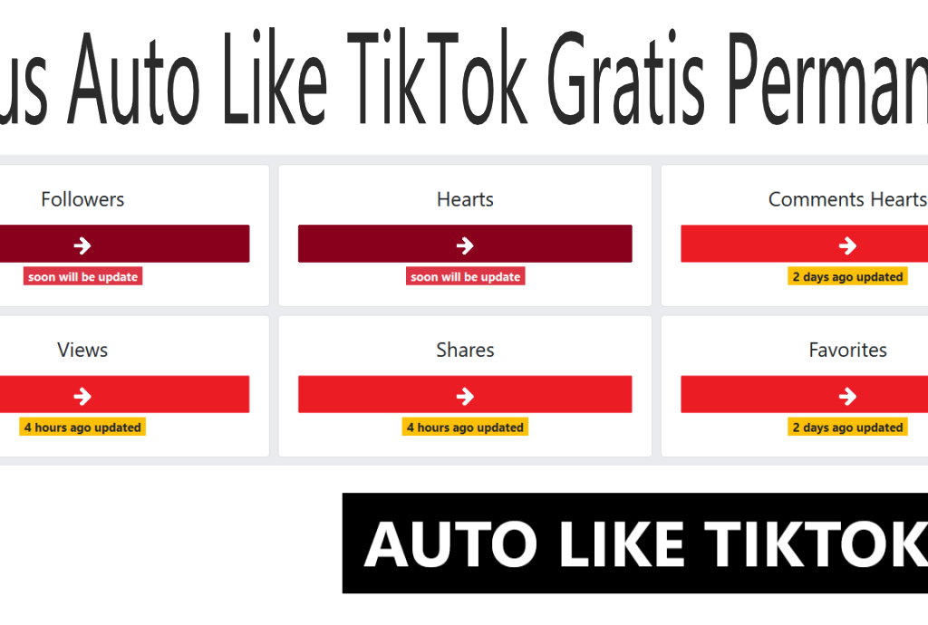 Situs Auto Like TikTok Indonesia Gratis Permanen