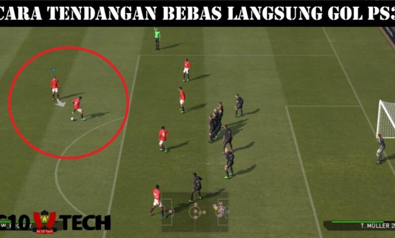 Cara Tendangan Bebas PS3 Langsung Gol