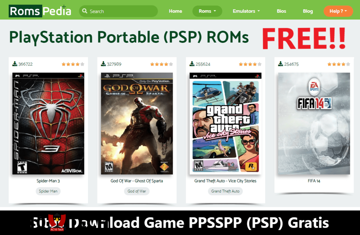 Situs Download Game PSP Gratis